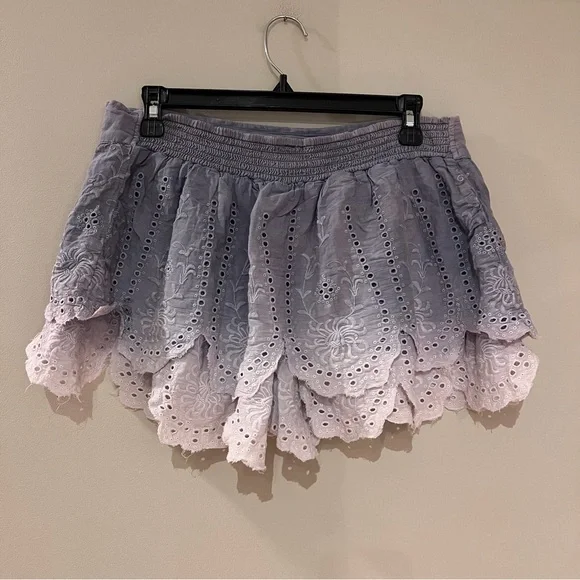 Free People Eyelet Ombré Shorts - Picture 2 of 6